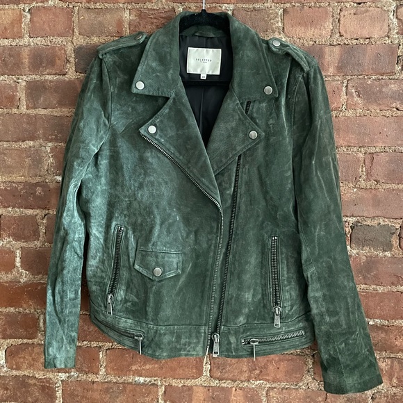 Green Suede Jacket - Picture 1 of 4